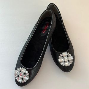Bongo ballet flats with rhinestone embellishment